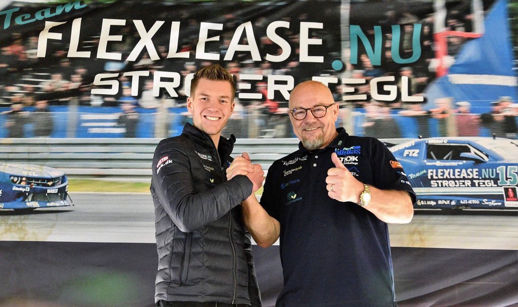 Kevin Rossel i selskab med sin teamchef, John Nielsen.